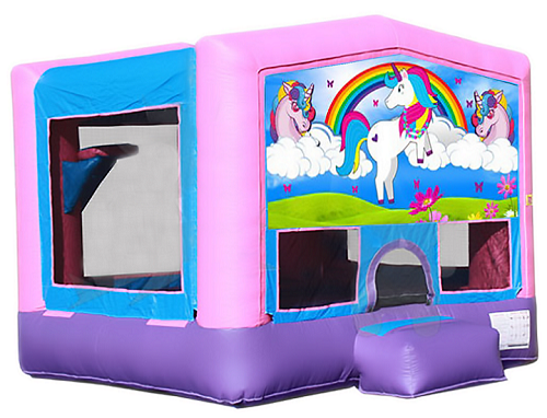 A UNICORN\'S TALE 2 IN 1 BOUNCE HOUSE (basketball hoop included)